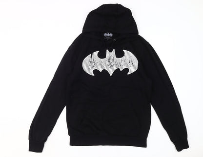 Preloved Batman Black Graphic Hoodie, Unisex M, Pullover Style - Front