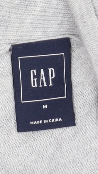 Gap Women's Grey Cardigan M Knit V-Neck