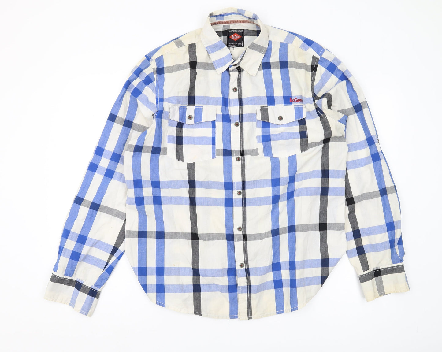 Lee Cooper Men's Multicoloured Check Shirt, Size L