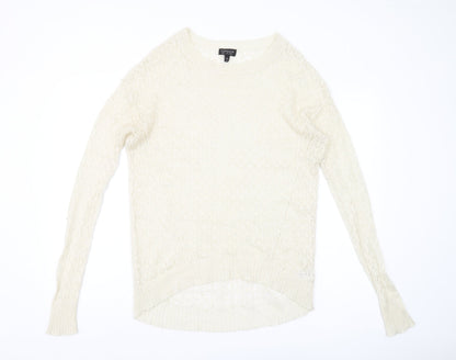 Topshop Women's Ivory Pullover Jumper UK 10