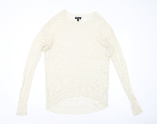 Topshop Women's Ivory Pullover Jumper UK 10