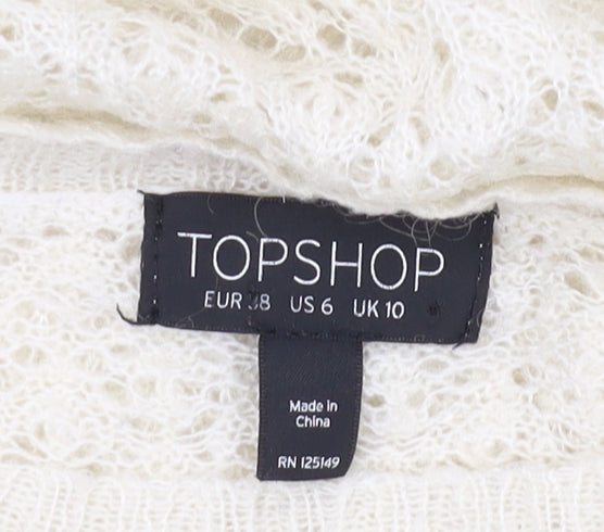 Topshop Women's Ivory Pullover Jumper UK 10