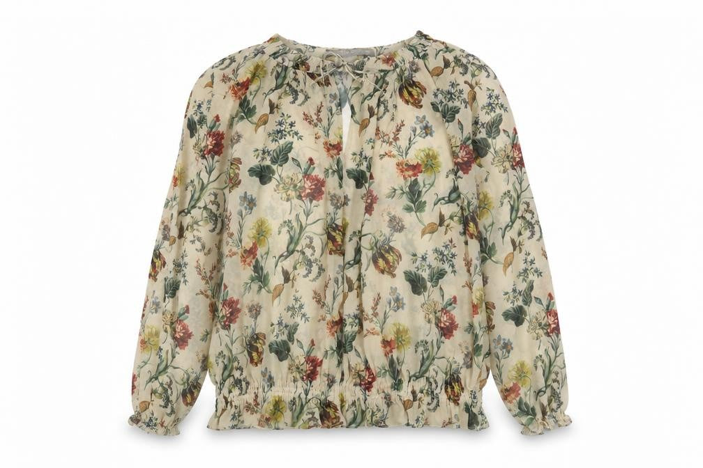 Zara Basic Women's Multicoloured Floral Blouse Size 10