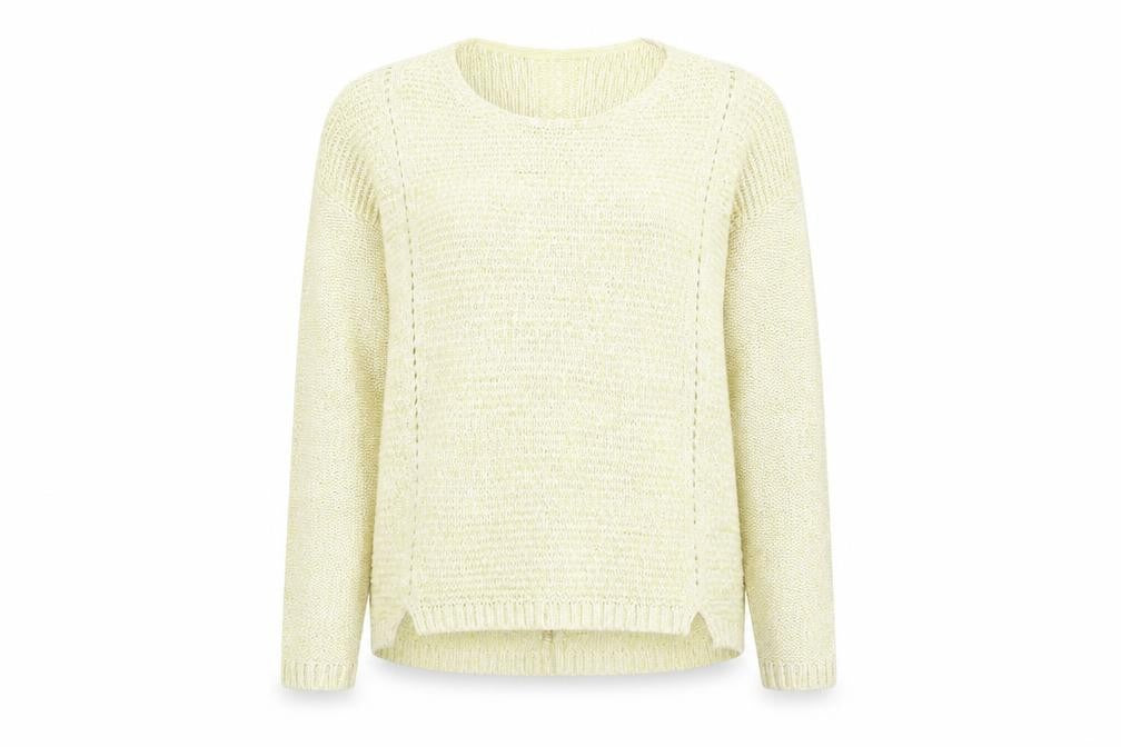 Marks & Spencer Women's Yellow Knitted Pullover Jumper - Size 16