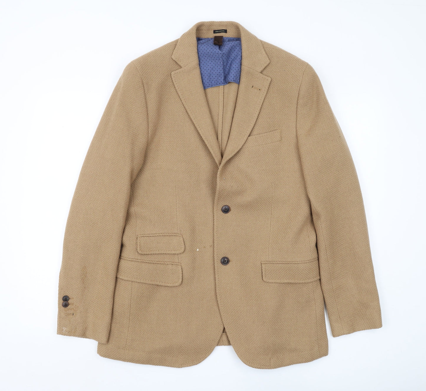 Massimo Dutti Men's Beige Blazer, Size 40, Formal
