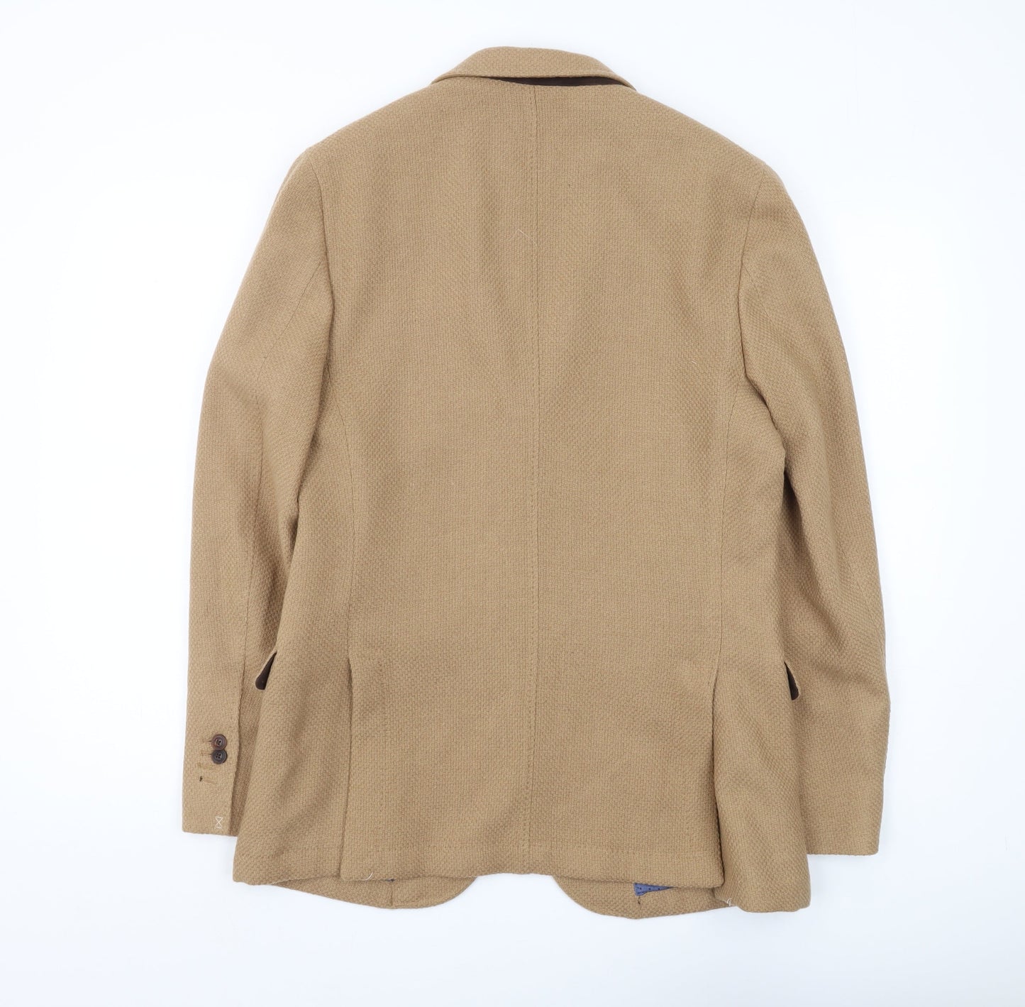 Massimo Dutti Men's Beige Blazer, Size 40, Formal