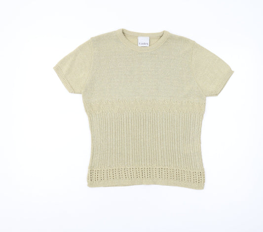 Eastex Women Beige Pullover Jumper M