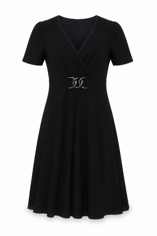 Viyella Women's Black A-Line Dress Size 10