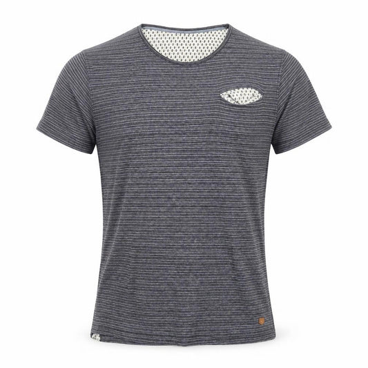 Jack & Jones Men's Blue Striped T-Shirt, M, Casual Wear