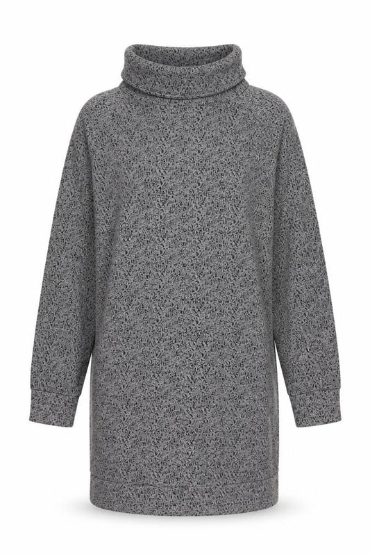 White Stuff Women's Grey Cowl Neck Shift Dress Size 12