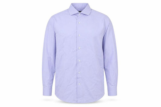 Massimo Dutti Men's Blue Slim Fit Dress Shirt 41 Long Sleeve