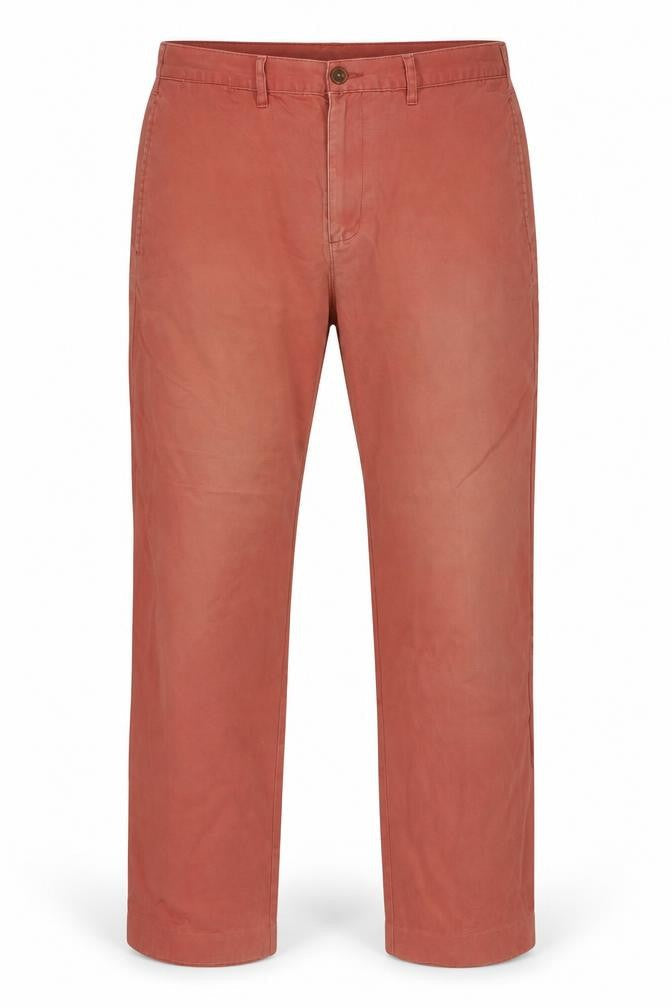 Lands' End Men's Red Chino Trousers, Size 36