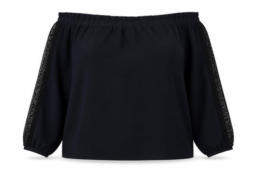 Next Women's Black Off-Shoulder Blouse, UK 16