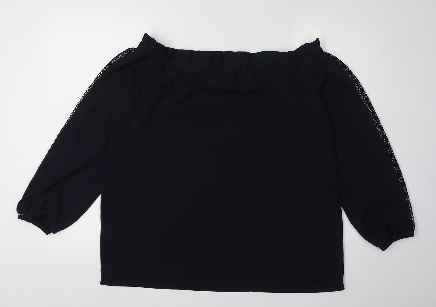 Next Women's Black Off-Shoulder Blouse, UK 16