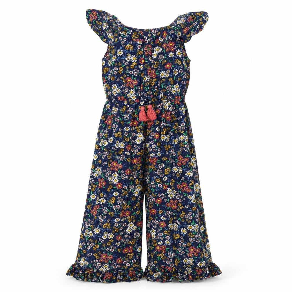 Mantaray Girls Floral Jumpsuit Multicoloured Age 4
