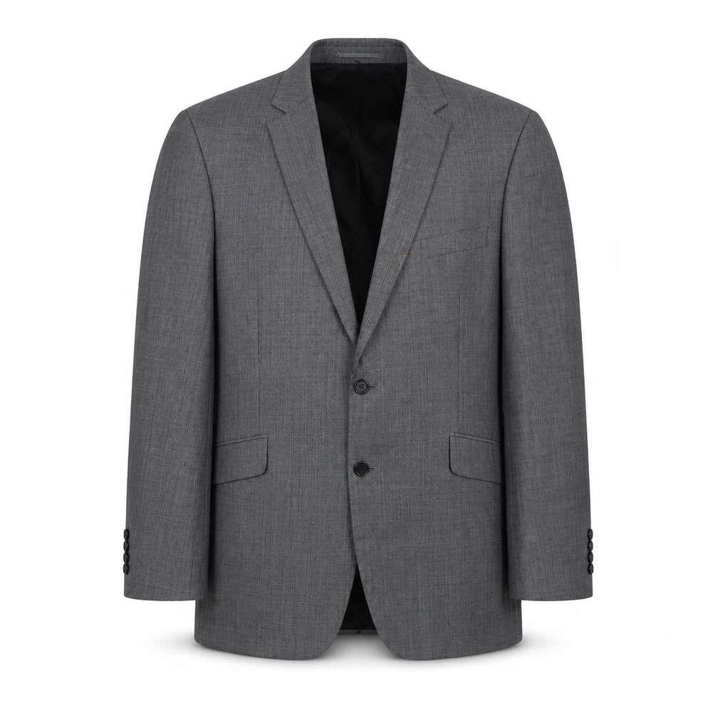 Brook Taverner Grey Men's Blazer, 42R, Notch Lapel, Wool