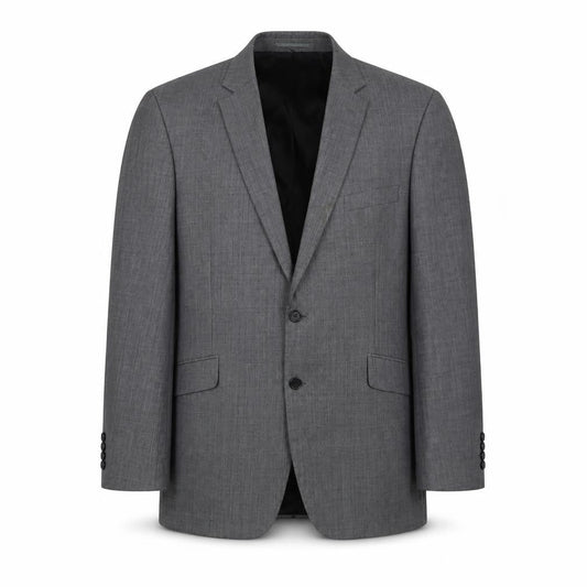 Brook Taverner Grey Men's Blazer, 42R, Notch Lapel, Wool