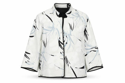 Zara Basic Women's White Floral Blazer Jacket
