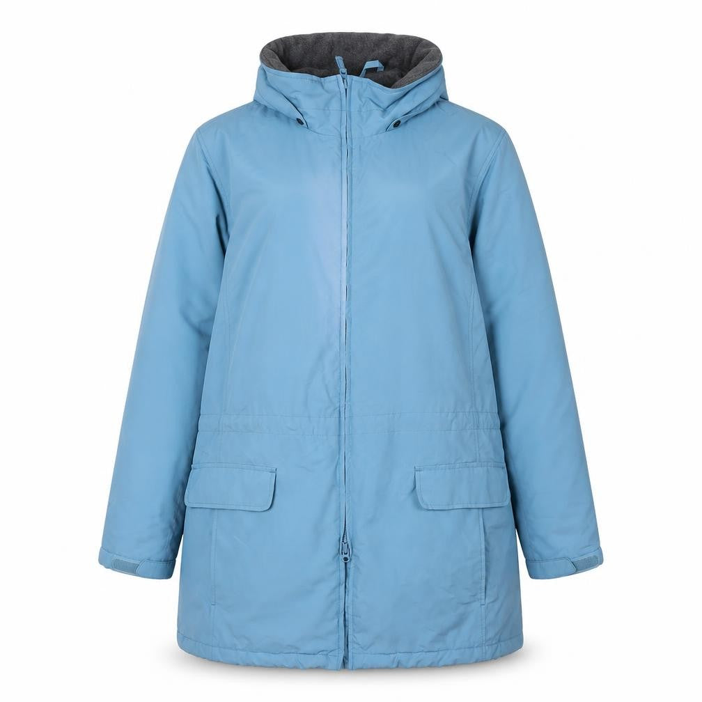 Lands' End Women's Blue Plus Size Parka Coat
