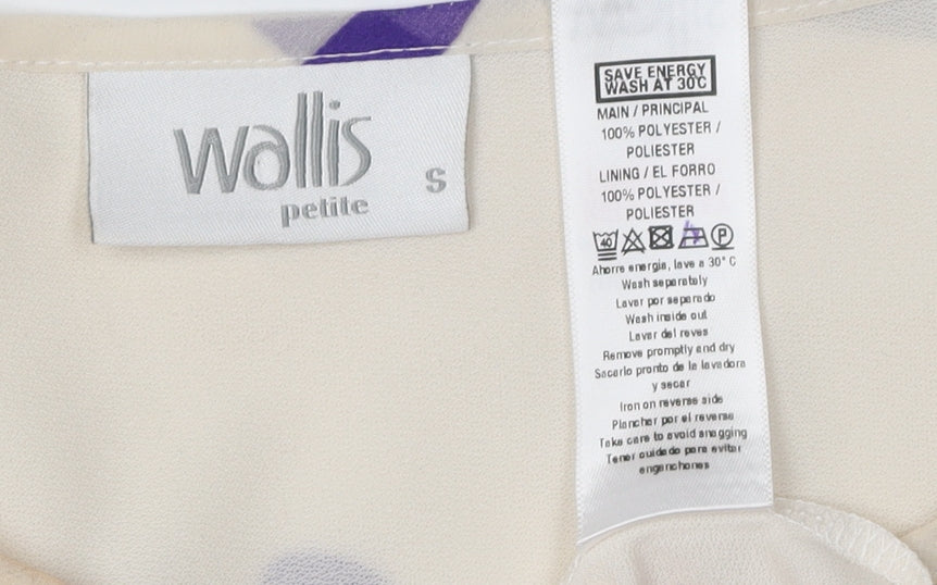 Wallis Women’s Ivory Floral Tunic Blouse Petites S