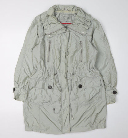 Debenhams Women's Grey Parka Coat Size 12