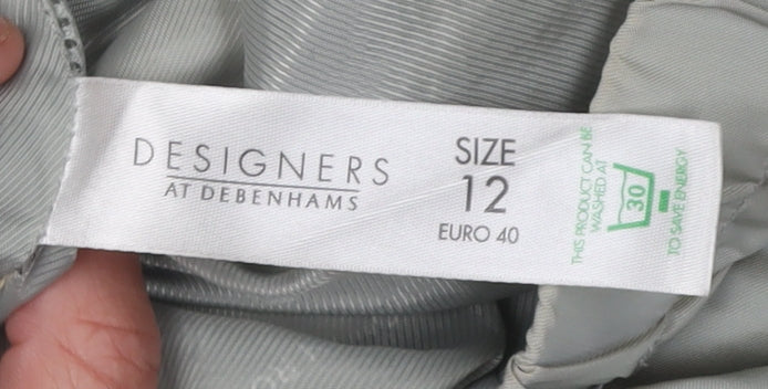 Debenhams Women's Grey Parka Coat Size 12