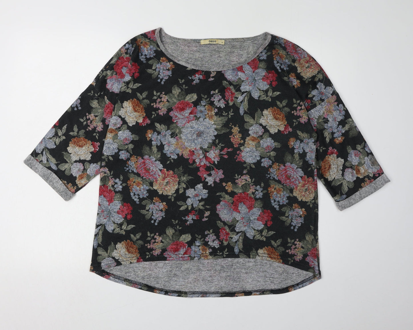 Oasis Women's Floral Multicoloured Tunic Top, Size M