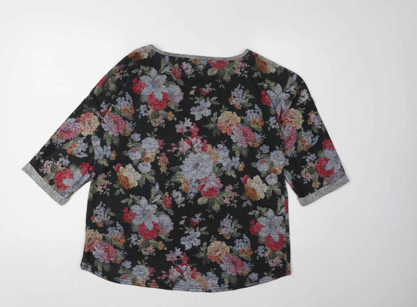 Oasis Women's Floral Multicoloured Tunic Top, Size M