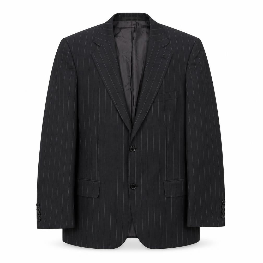 Hugo Boss Men's Black Striped Blazer 38 Regular