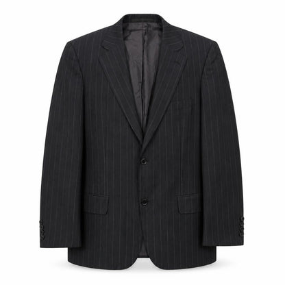 Hugo Boss Men's Black Striped Blazer 38 Regular
