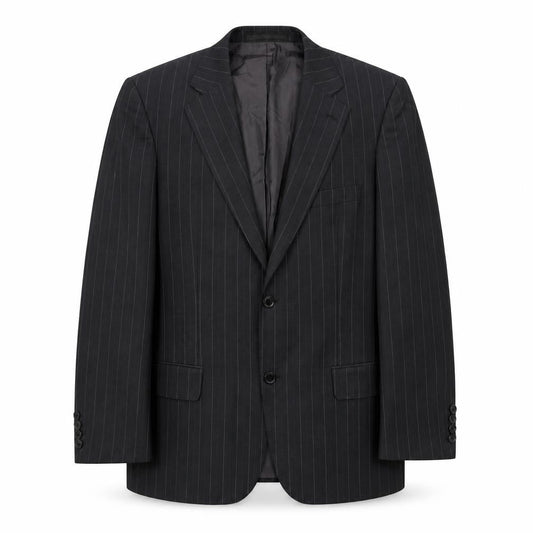 Hugo Boss Men's Black Striped Blazer 38 Regular