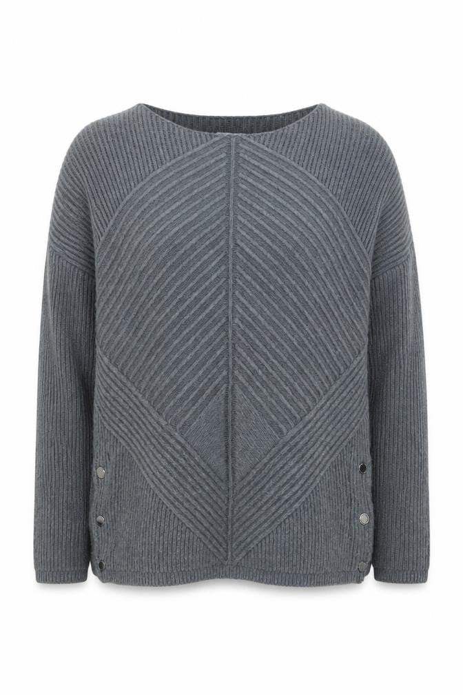 Jasper Conran Women's Grey Cable Knit Pullover Jumper Size 10