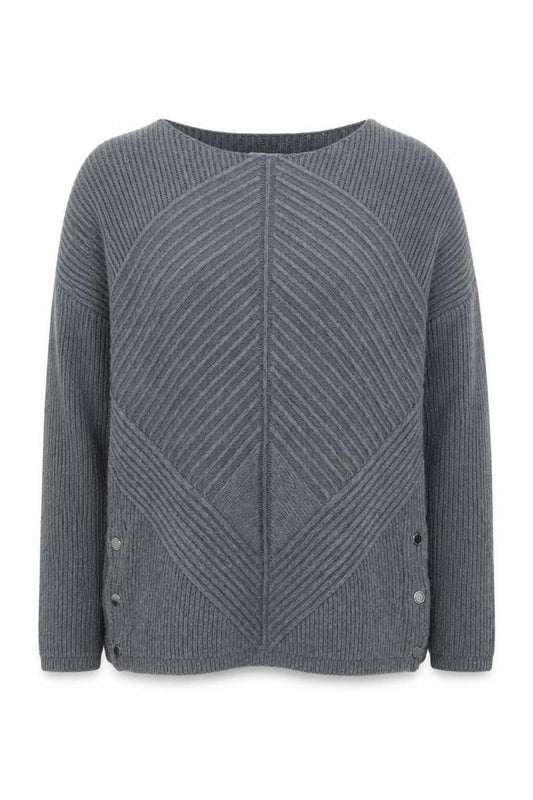 Jasper Conran Women's Grey Cable Knit Pullover Jumper Size 10