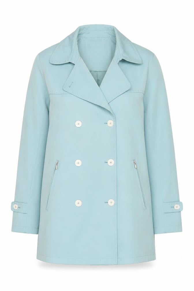 Jacques Vert Women’s Blue Trench Coat Size L