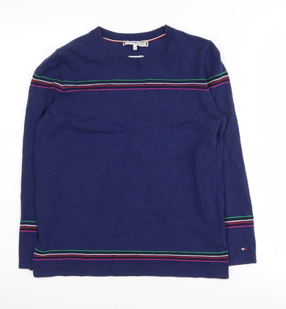 Tommy Hilfiger Women's Blue XS Striped Jumper