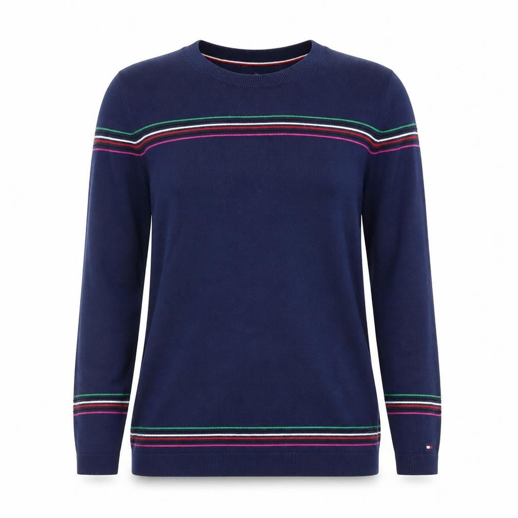 Tommy Hilfiger Women's Blue XS Striped Jumper