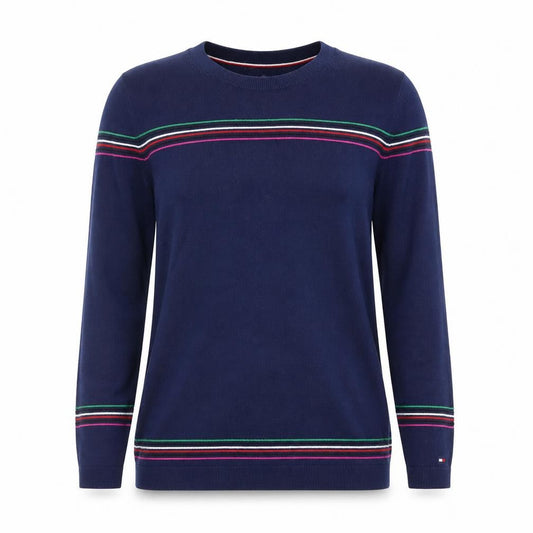 Tommy Hilfiger Women's Blue XS Striped Jumper