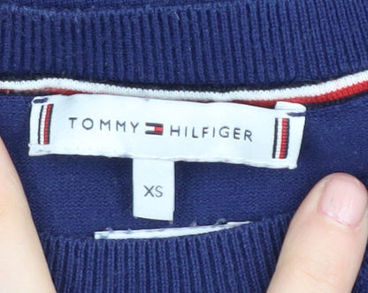 Tommy Hilfiger Women's Blue XS Striped Jumper