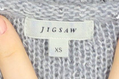 Jigsaw Women's Blue Knit Pullover Jumper XS