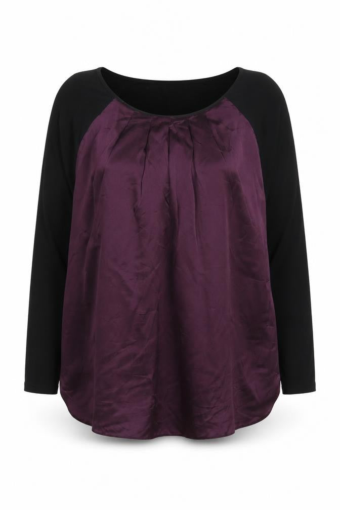 Laura Ashley Women's Purple Top, Size 12, Long Sleeve