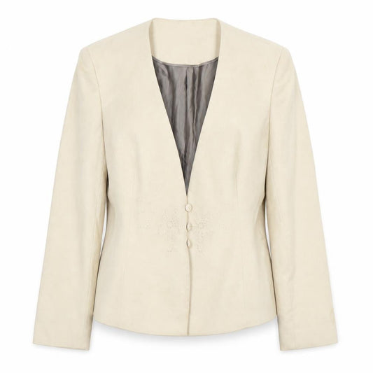 Jacques Vert Beige Women's Blazer Size 12