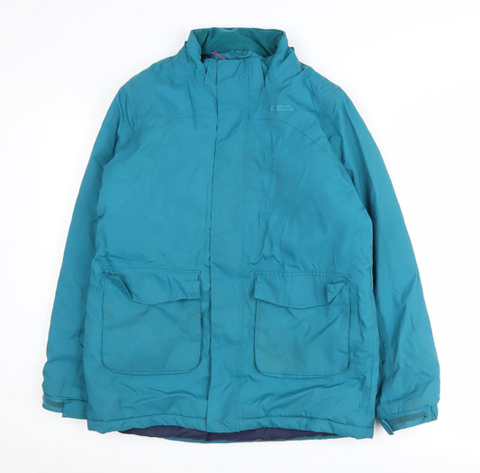 Mountain Warehouse Girls Blue Waterproof Puffer Jacket 13 Years