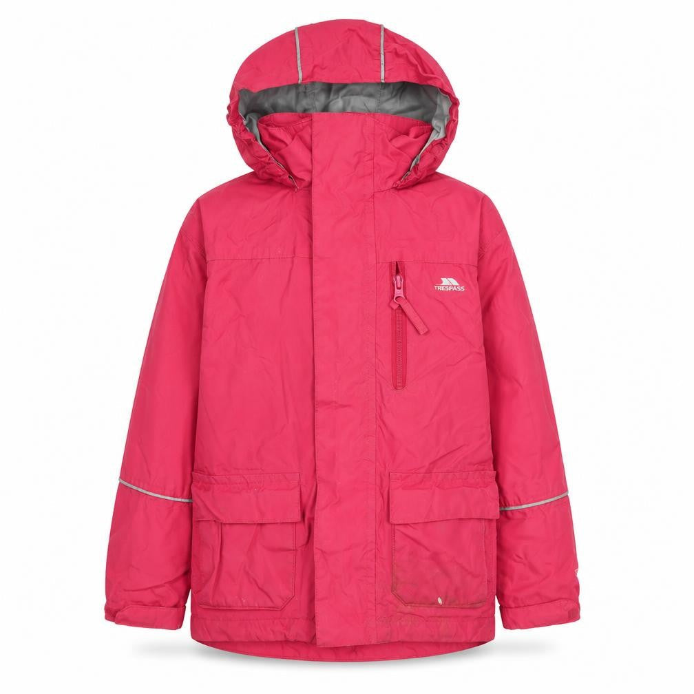 Trespass Pink Girls Parka Jacket 5-6 Years