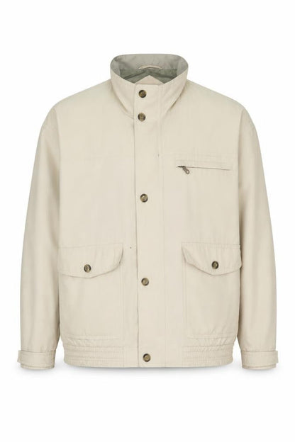 Avanti Men's Beige Basic Jacket Size 44 in, Full Zip, Pockets