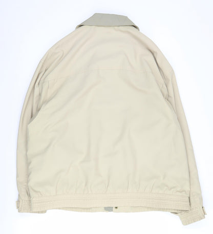 Avanti Men's Beige Basic Jacket Size 44 in, Full Zip, Pockets