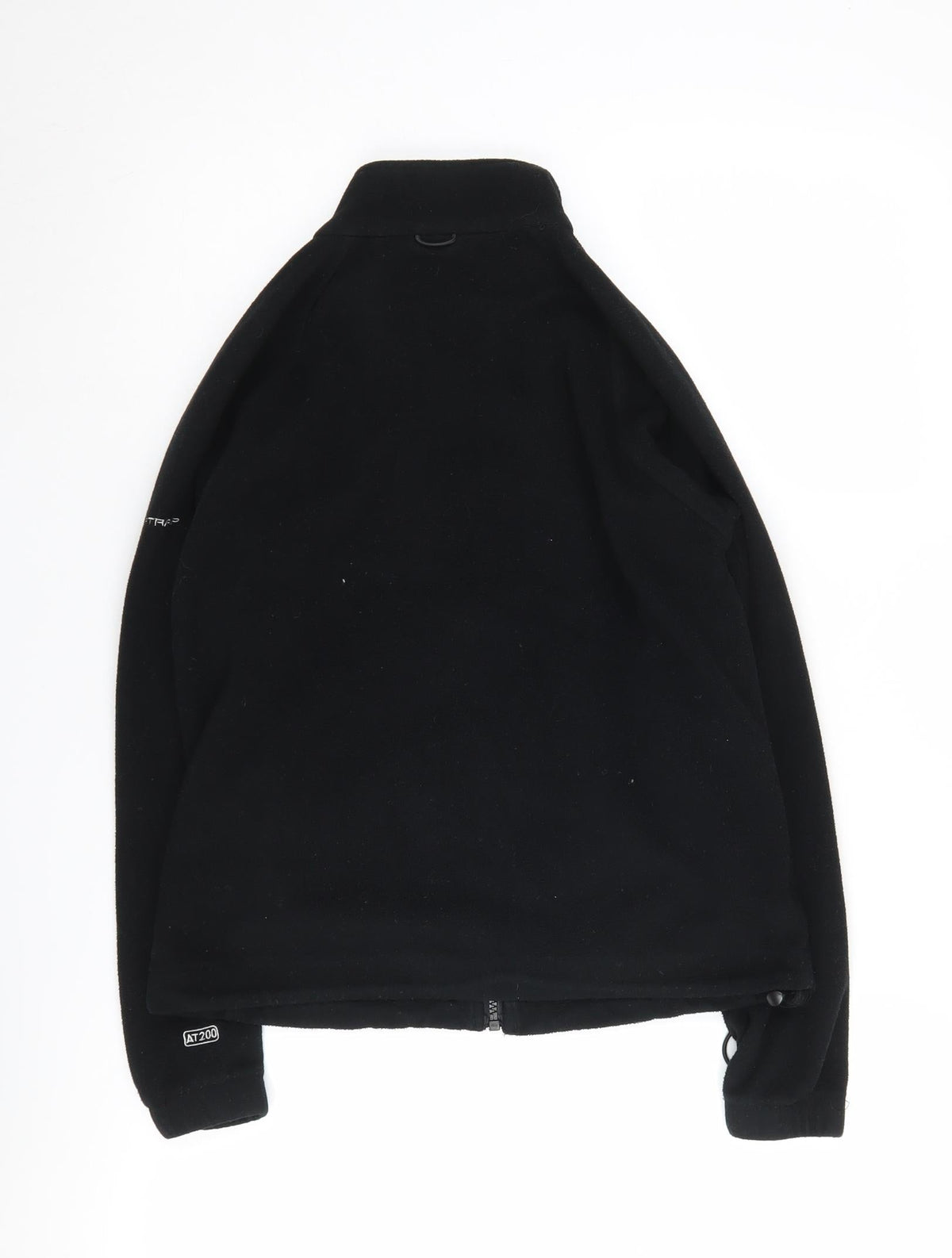 Back view of Trespass boys’ black fleece jacket, size 146