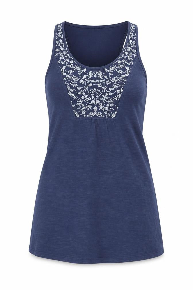 Falmer Heritage Women's Blue Tank, Size 8, Embroidered