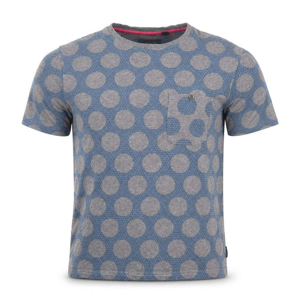 Ted Baker Unisex Blue Polka Dot T-Shirt, Size S