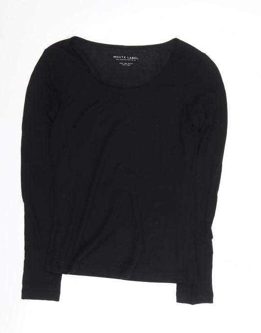 White Label Women's Black Size 6 Long Sleeve T-Shirt