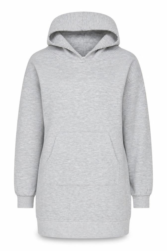 Zara Women's Grey Pullover Hoodie Size 10